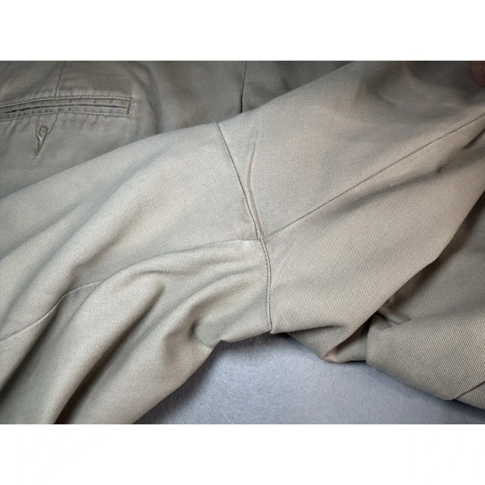 Polo Ralph Lauren Polo Chino Pleated Pants Men 40x30 Khaki Cotton